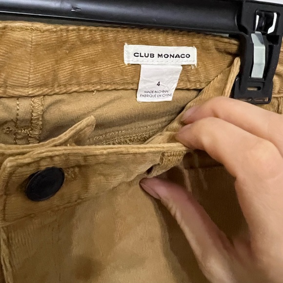 Nwt Club Monaco Sonica Skinny Corduroy pants size 4 - Picture 3 of 3